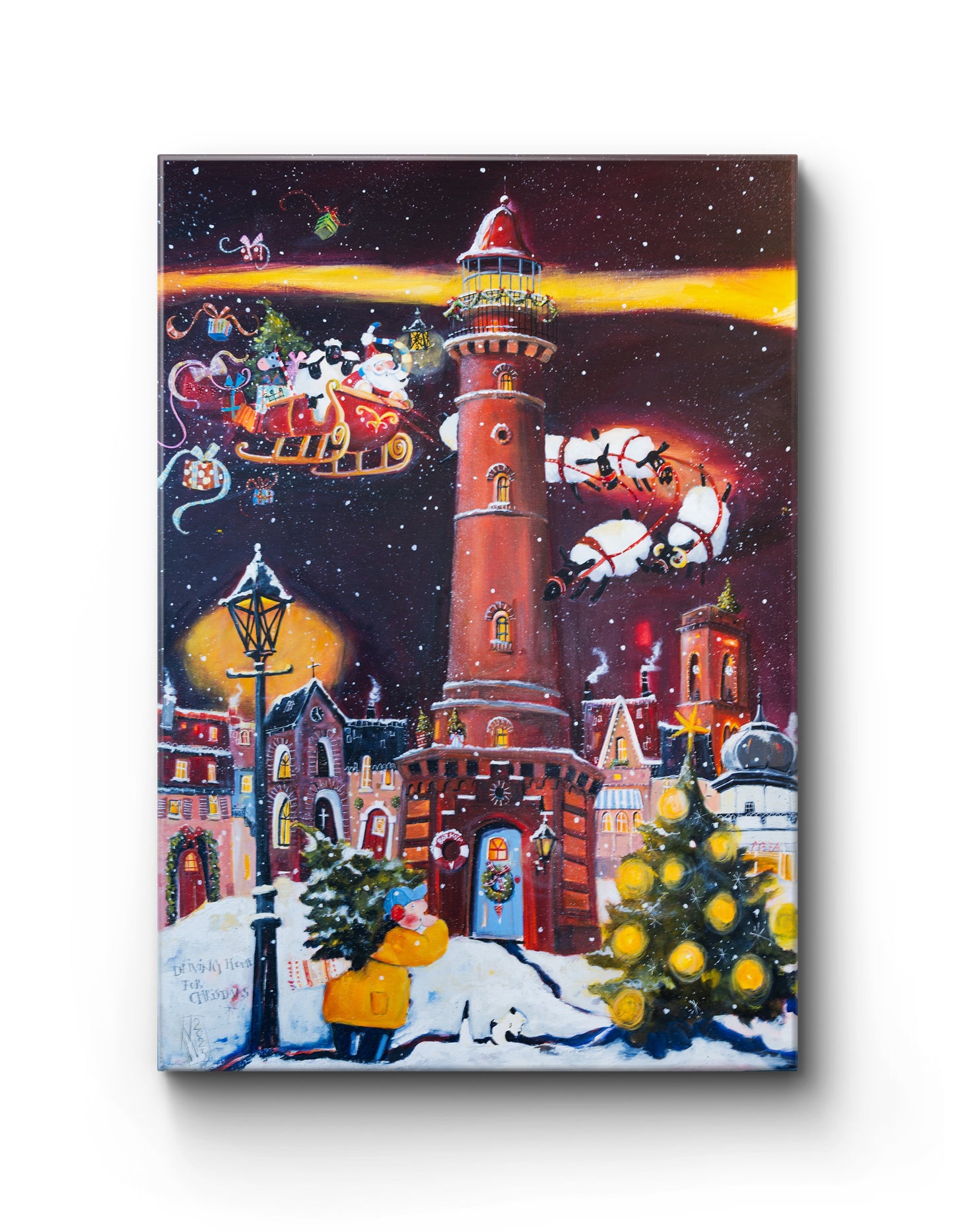 Borkumer neuer Leuchtturm zur Weihnacht