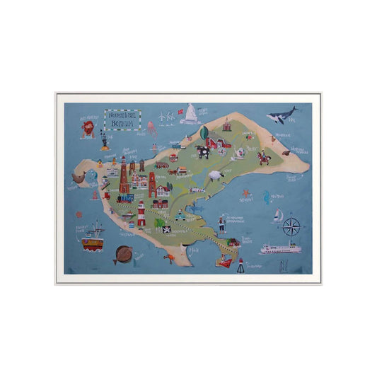 Wimmelbild von Borkum illustriert von Nicole Wenning
