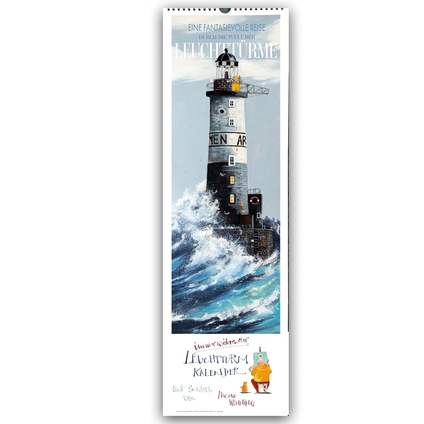 Leuchtturm kalender Format:     21 x 69 cm