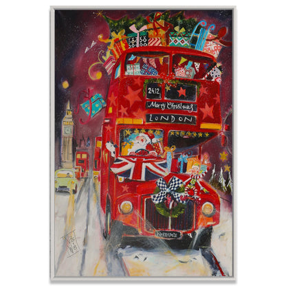 XMAS in London - Leinwanddruck auf Keilrahmen - Atelier am Meer 