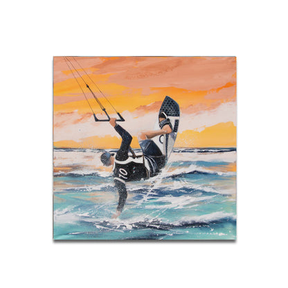 Kitesurfer Leinwanddruck/Canvas Print